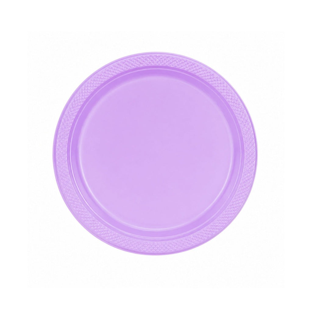7" Plastic Hydrangea Plastic Plate Disposable
