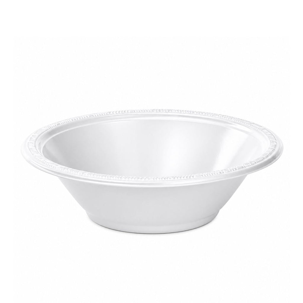 15oz Plastic Bowl White | Elegant and Disposable