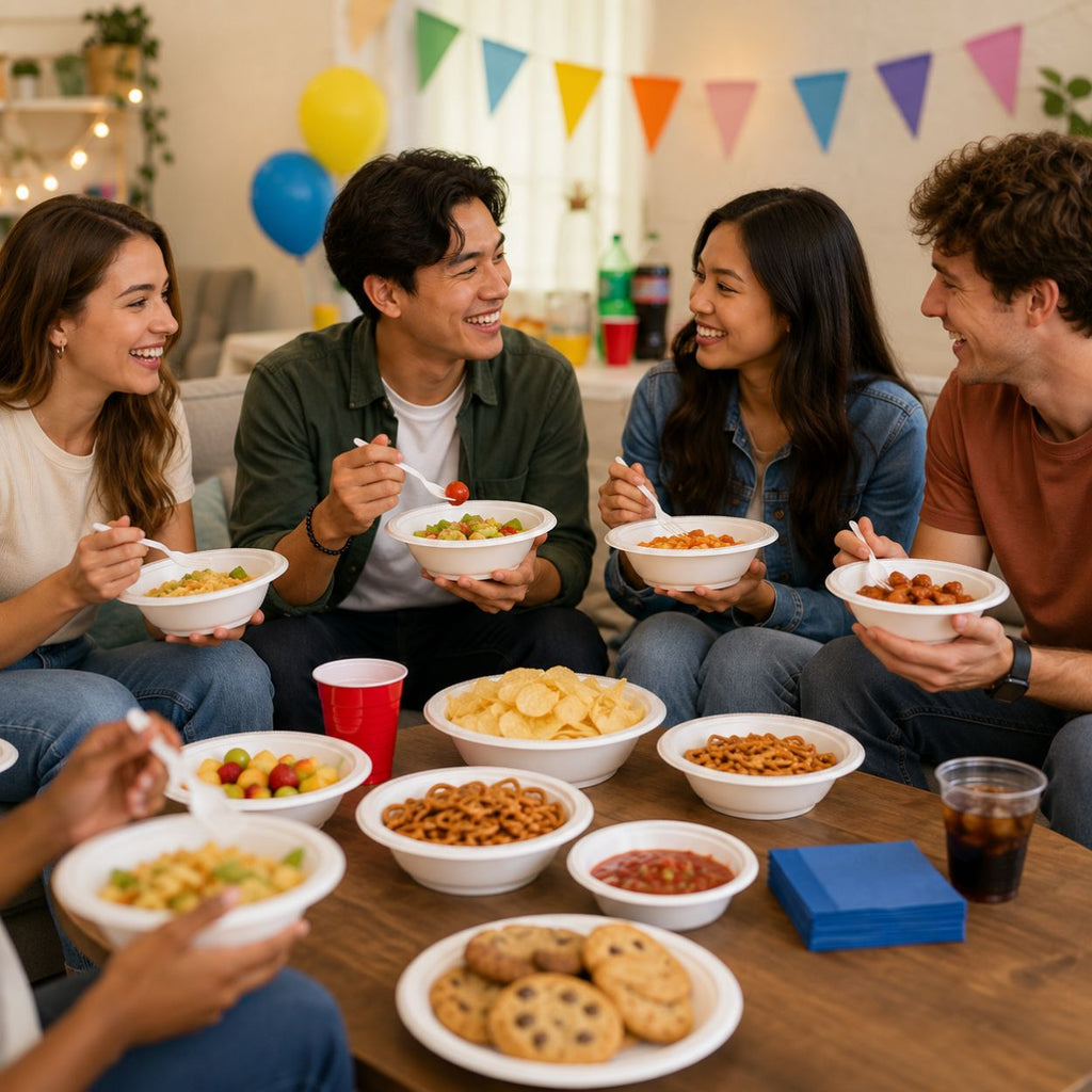 15oz Plastic Bowl White | Elegant and Disposable