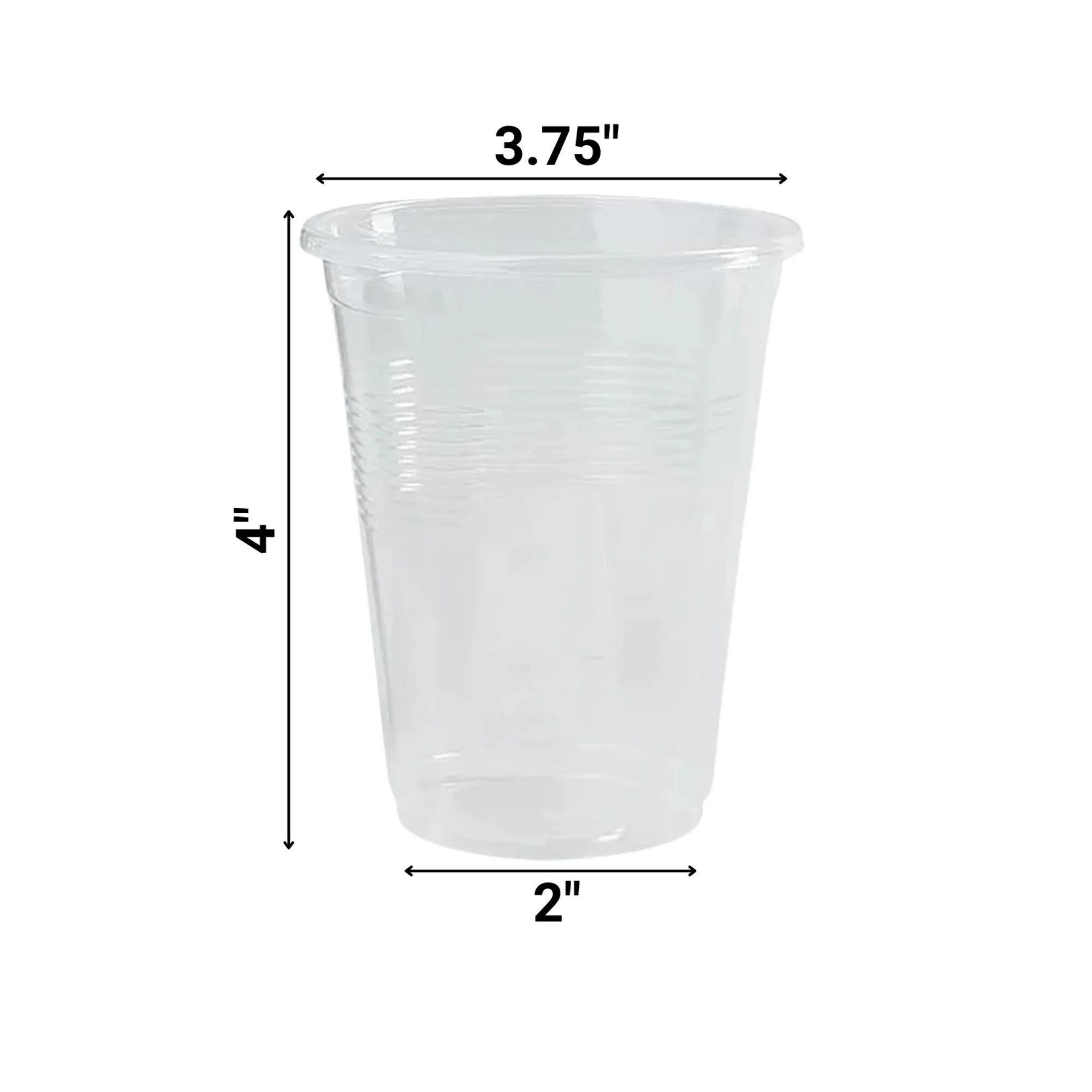 12oz Translucent Disposable Plastic Cup 20 Pack