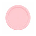 9" Pink Plastic Plate Disposable Durable
