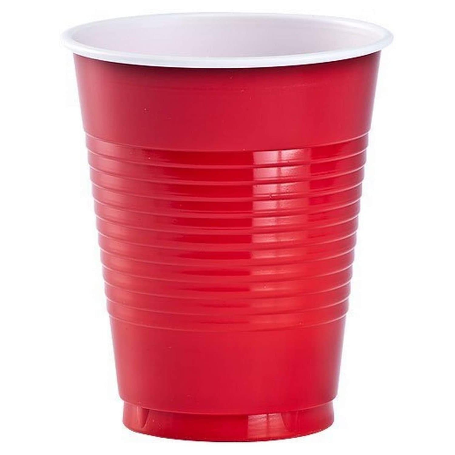 18oz Red Plastic Cup