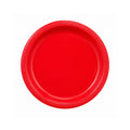 7" Plastic Red Plate  Disposable