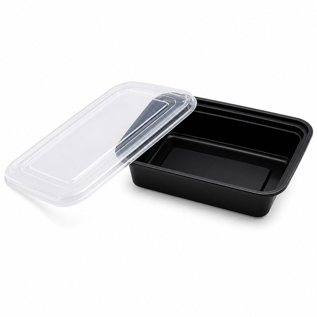 *BUY BULK* 28oz Rectangular Meal Prep Containers with Lids – BPA Free Plastic
