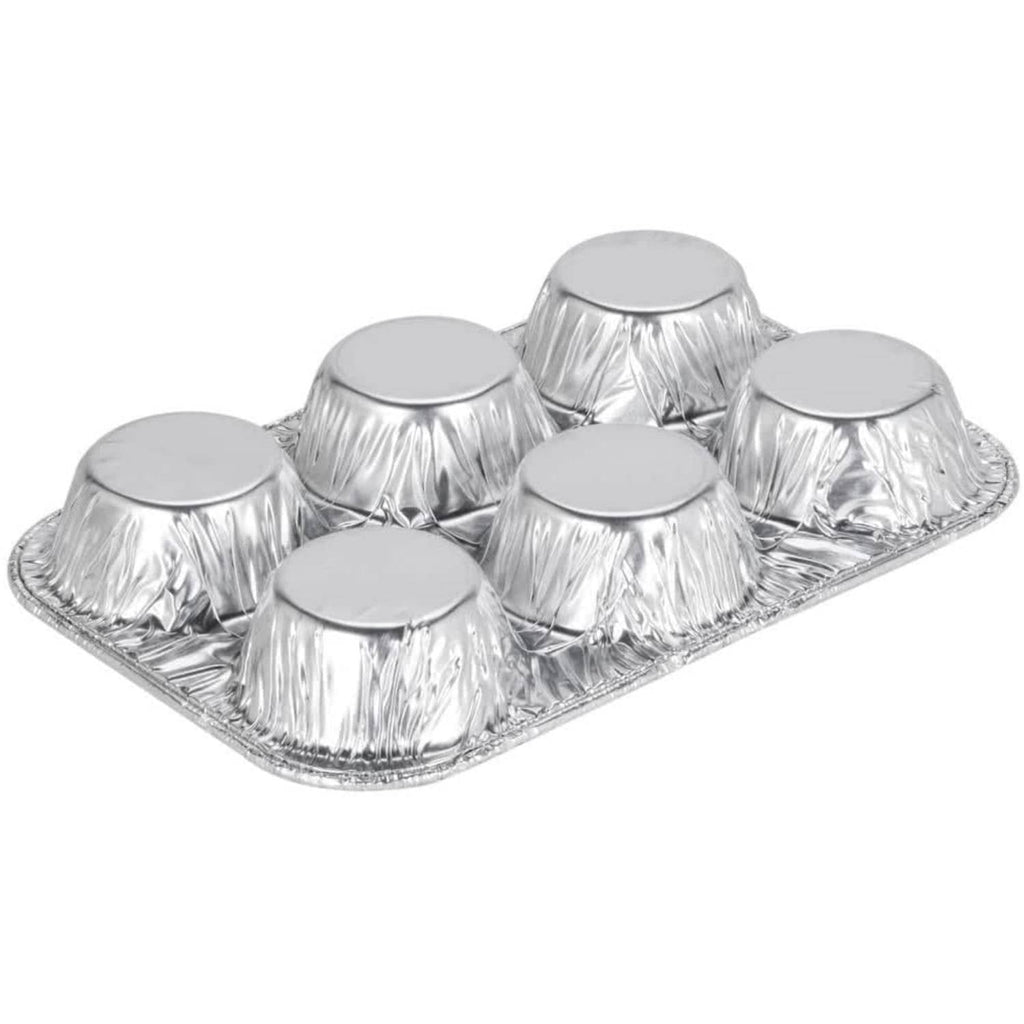 *WHOLESALE* Muffin Pan 6 cup Disposable Aluminum  200/Case