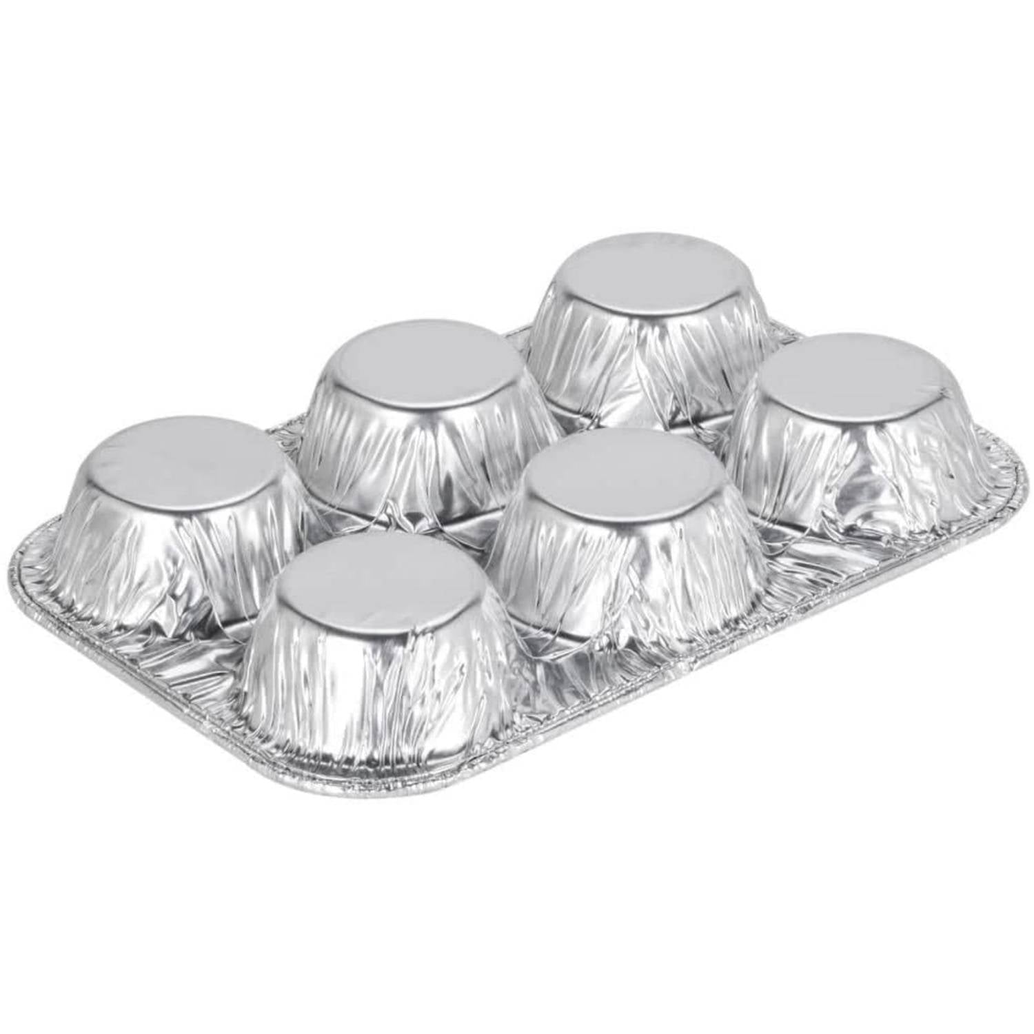 *WHOLESALE* Muffin Pan 6 cup Disposable Aluminum  200/Case