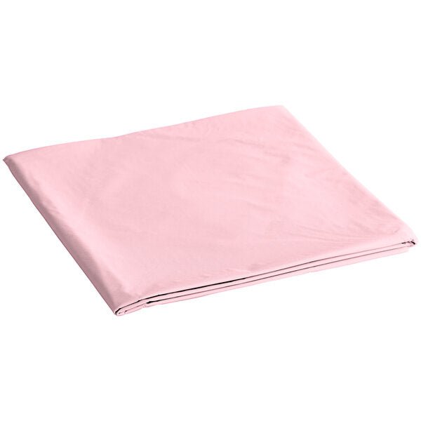 *WHOLESALE* 84'' Round Pink Table Cloth Plastic Disposable 36/Case