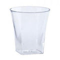 2oz Shot Cups Tumbler Clear Square Plastic   Heavy Weight