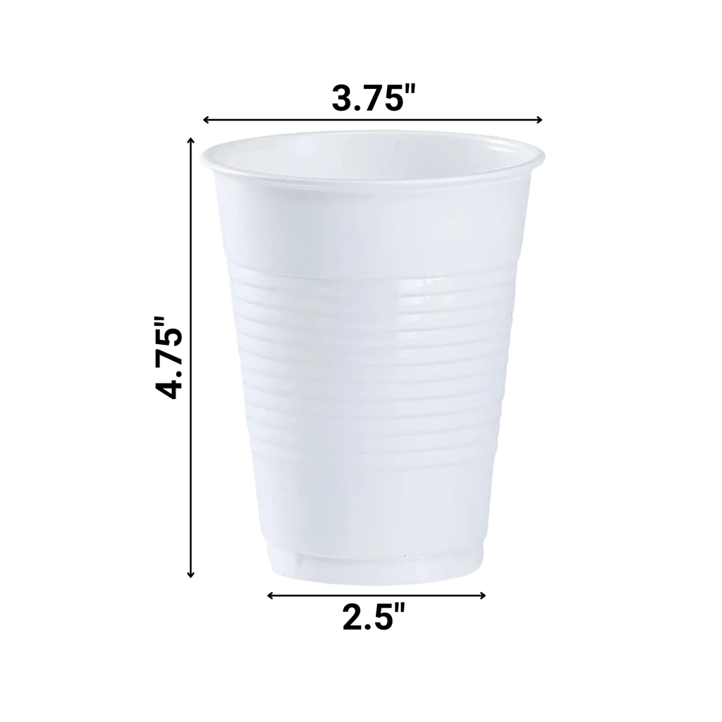 18oz White  Plastic Cup
