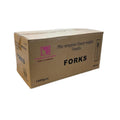 *WHOLESALE* Black Fork Wrapped Heavy Weight Plastic Disposable 1000/Case