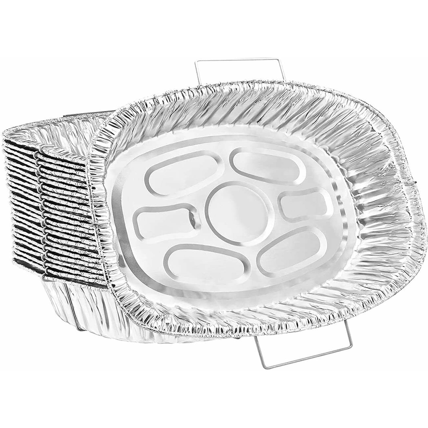 *WHOLESALE*  Oval Turkey Roaster Handle Rack Roaster Aluminum Disposable 50/case