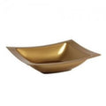 5oz Rectangular Dessert Bowls Gold Plastic
