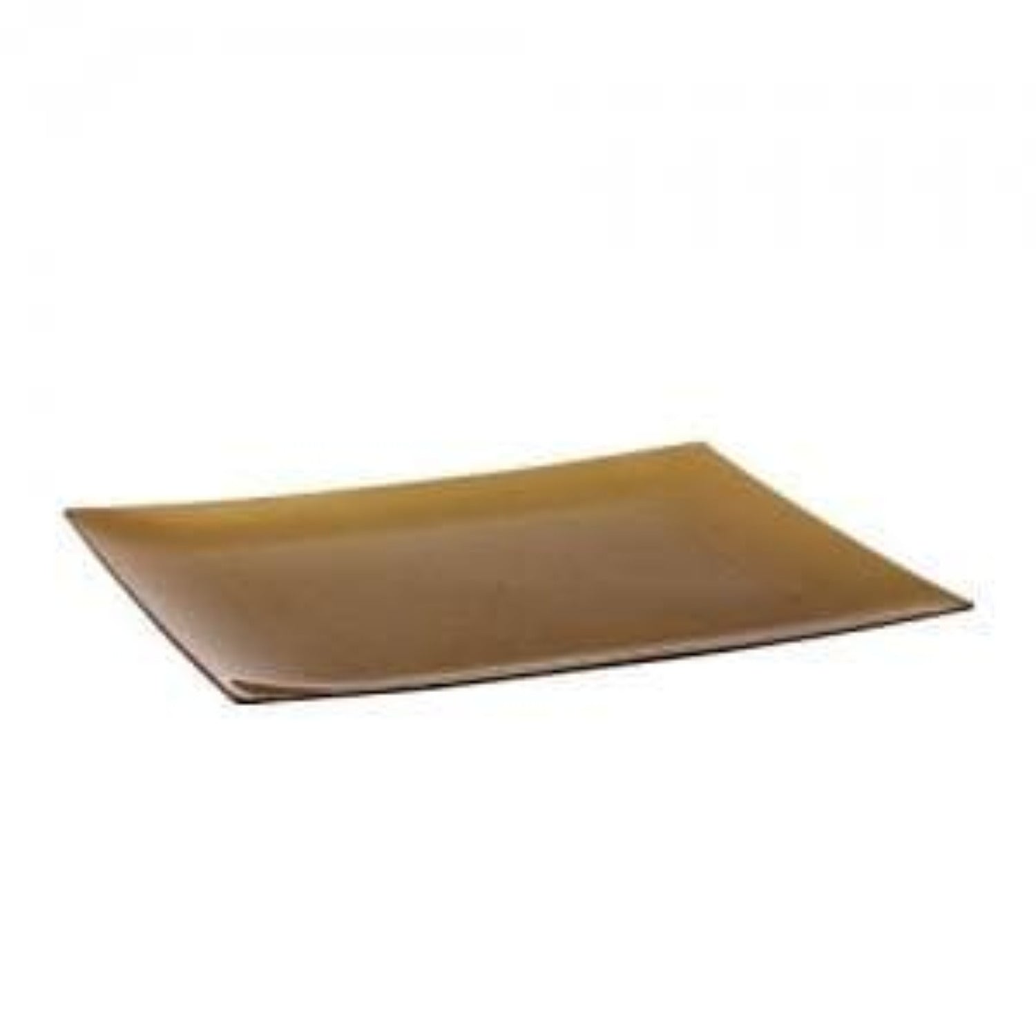 7.5" Gold Rectangular Appetizer Plates Plastic