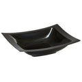 5oz Rectangular Dessert Bowls Black Plastic