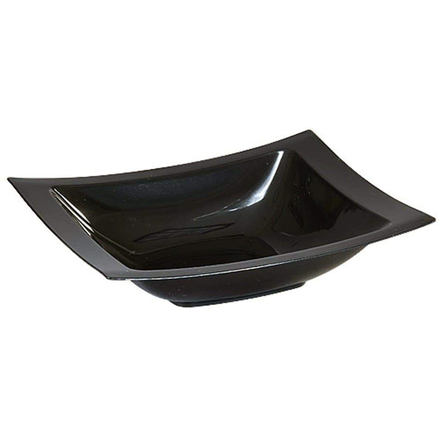 12oz Rectangular Soup Bowls BlackPlastic