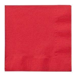 Red Beverage Napkins