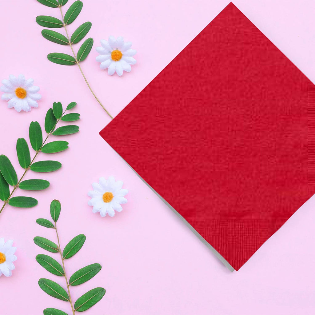 Red Lunch Napkins