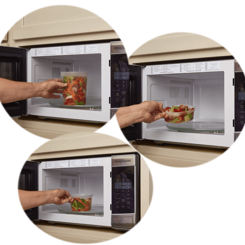 72 Pcs-COMBO Heavy Weight 24pcs each Deli Containers 8oz 16oz 32oz Disposable Plastic