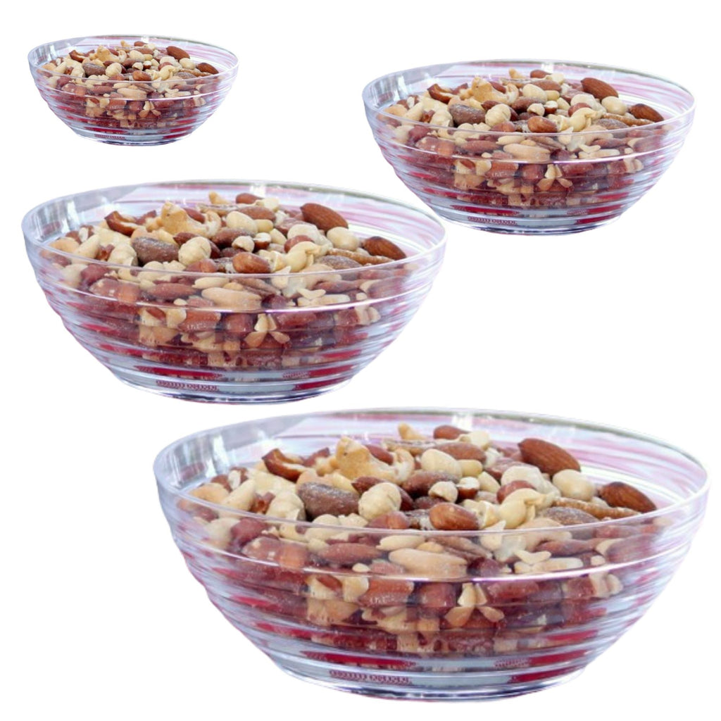 5 Quart 11 inch Large Ringed Serving Bowl Heavyweight Plastic