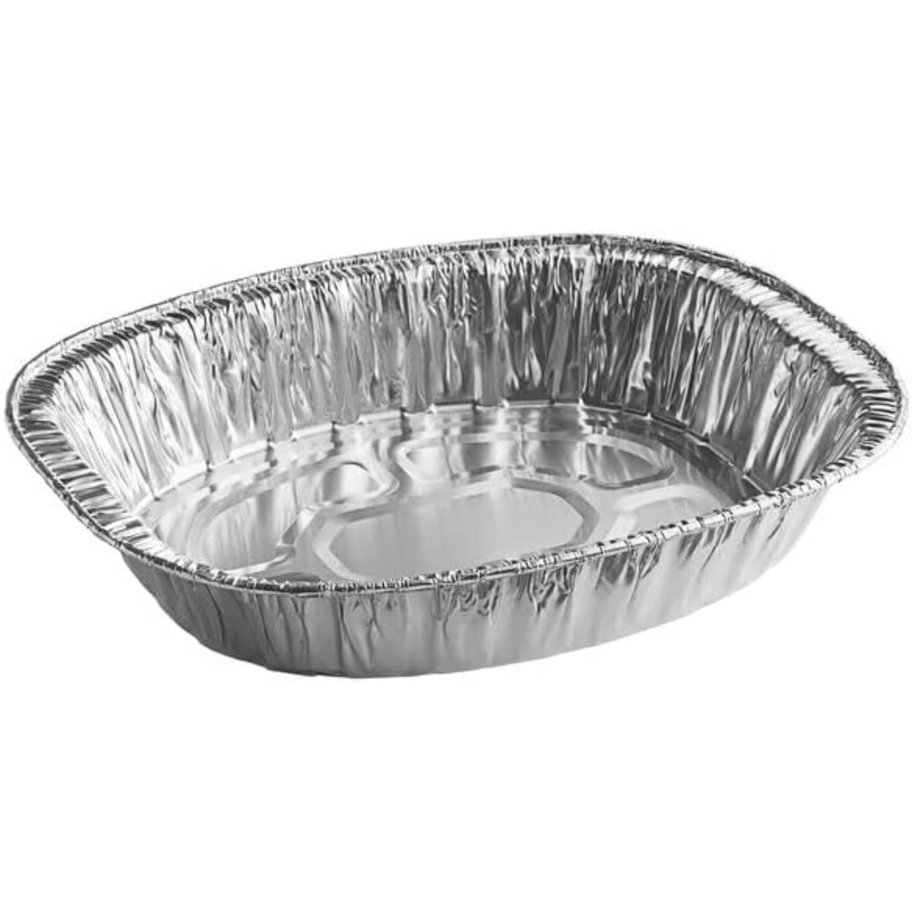 *WHOLESALE* Large Oval Turkey Roaster Pans Aluminum Disposable 100/case