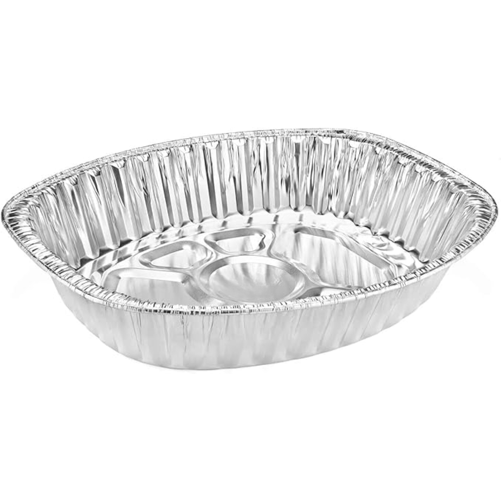 Oval Large Turkey Pan Heavy Weight Disposable Aluminum