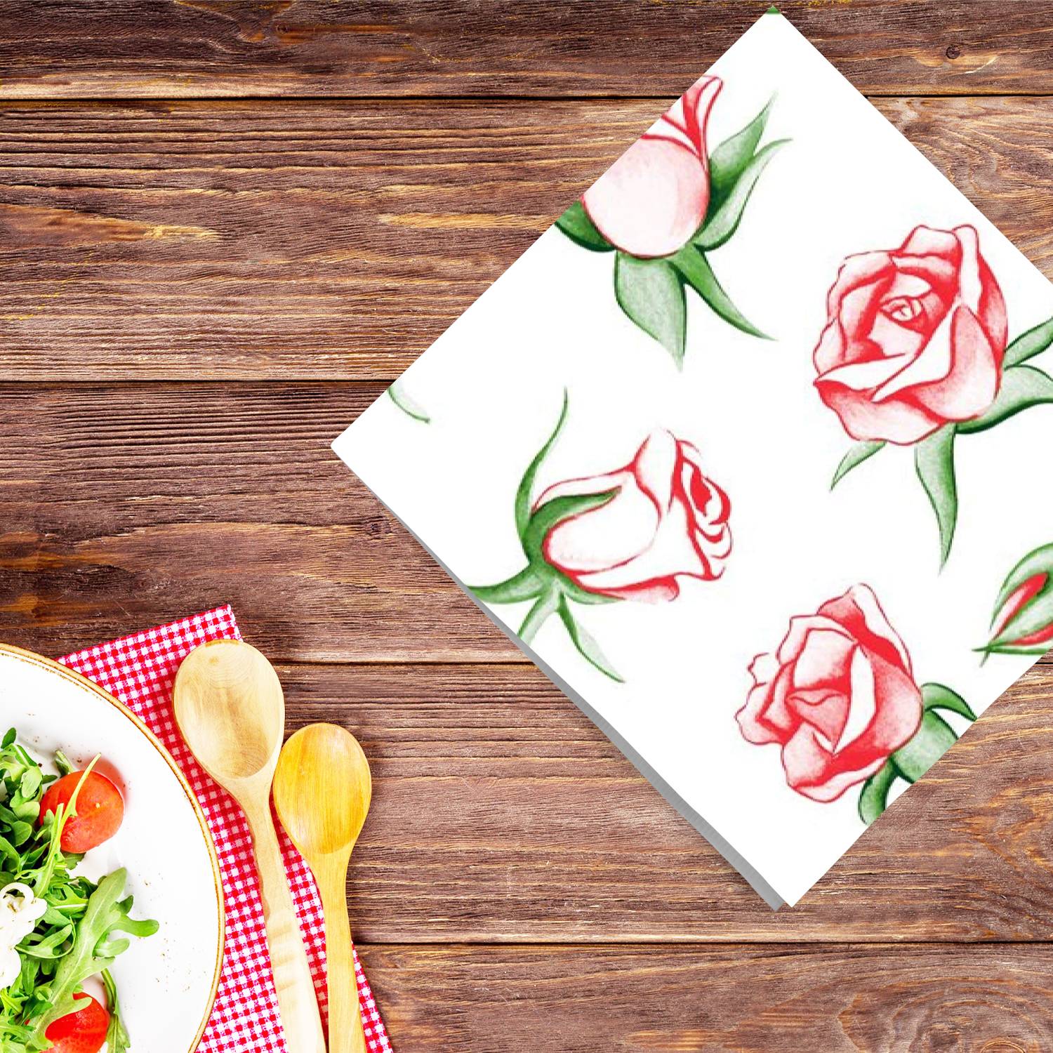 Rose Explosion Lunch Paper Napkins 20 Pack
