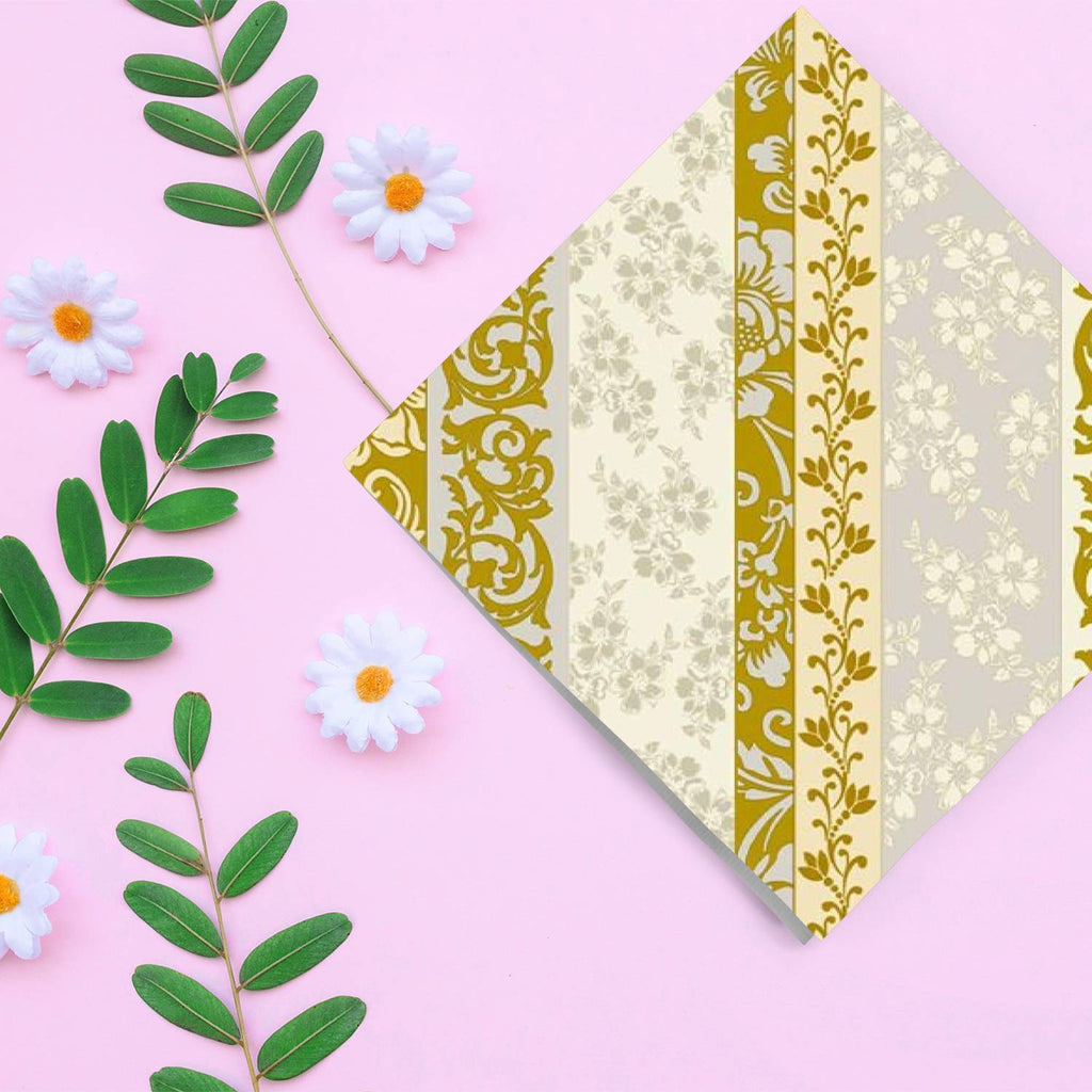 Rose Gold Scrolls Lunch Paper Napkins 20 Pack