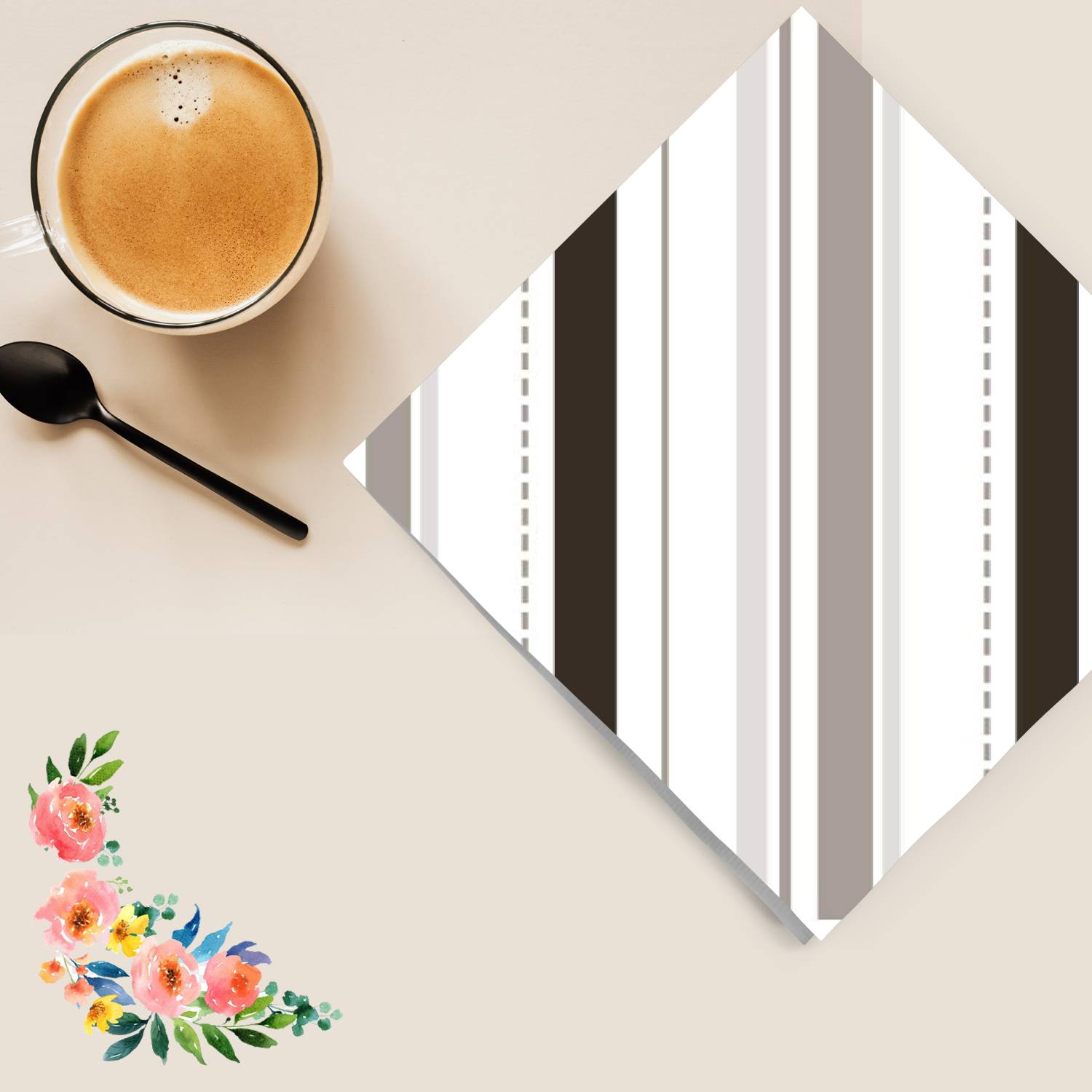 Shades of Grey Lunch Paper Napkins 20 Pack