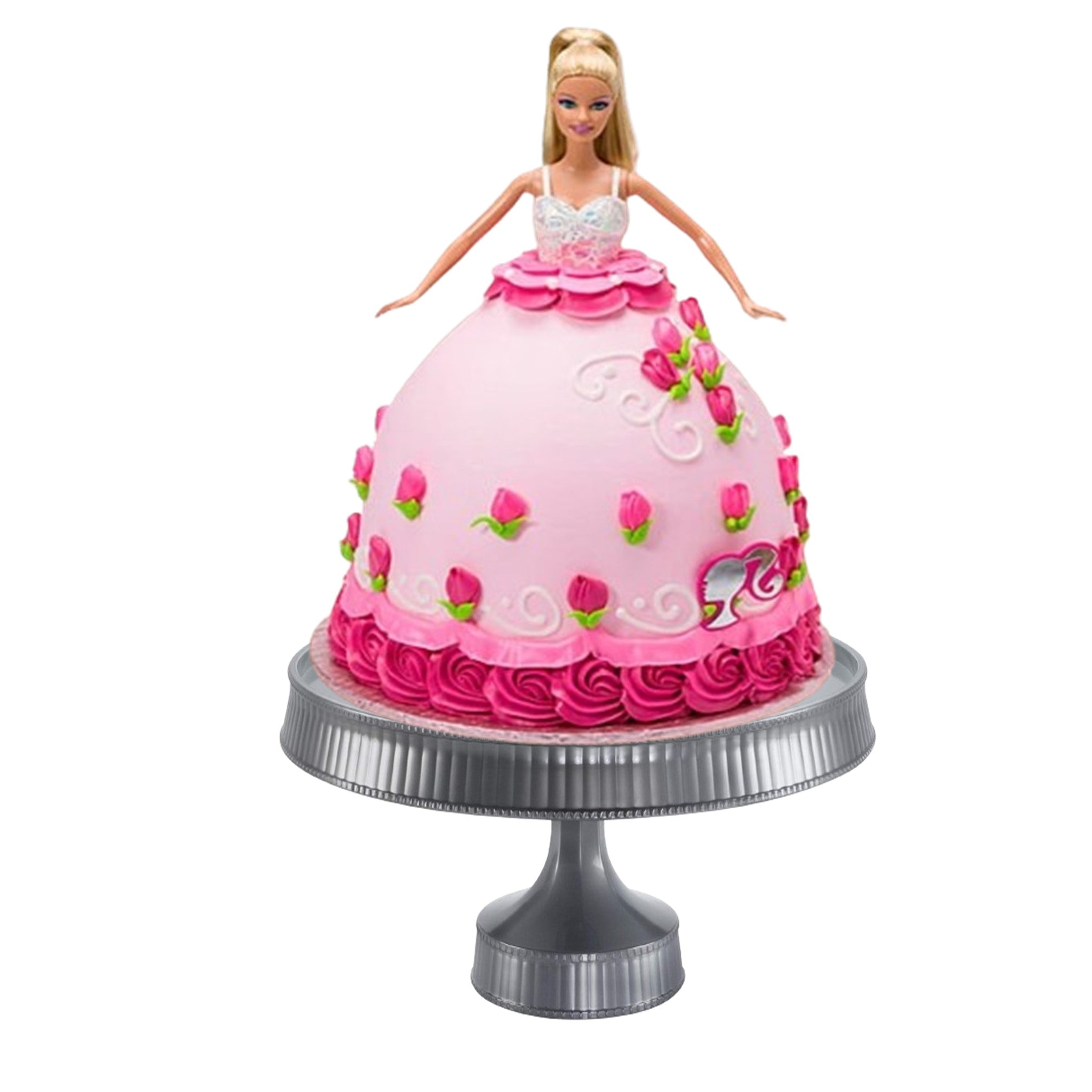 10.5" Silver Cake Plastic Stands Extra Heavyweight