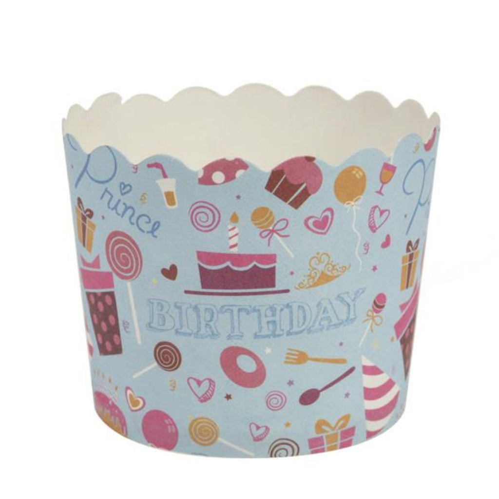 Blue Birthday Baking Cups 20 Pack