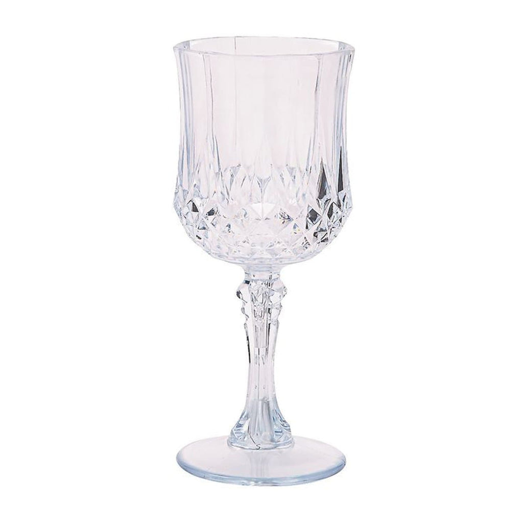 8 oz Crystal Like Elegant Wine Glasses Plastic