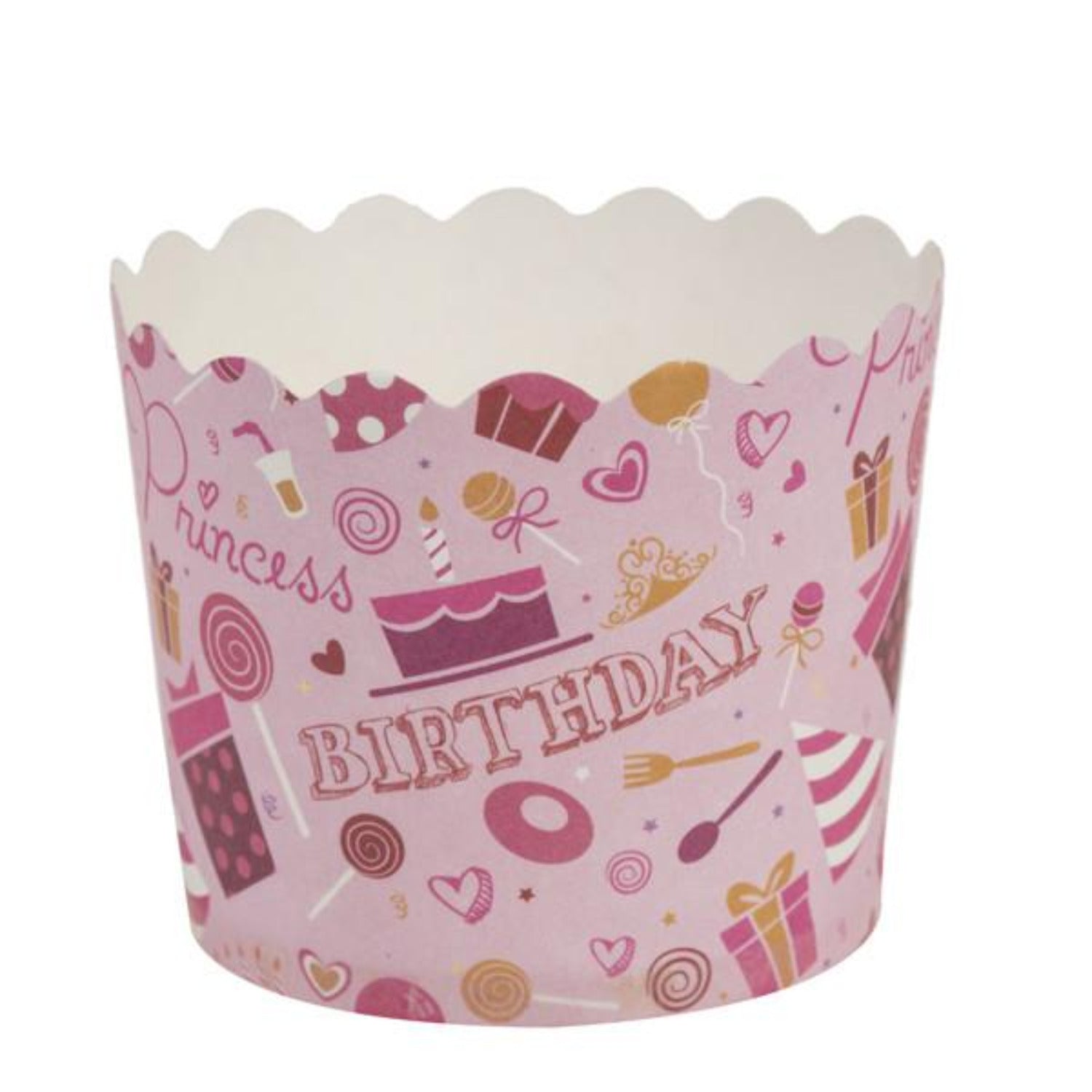 Pink Bday Baking Cups 20 Pack