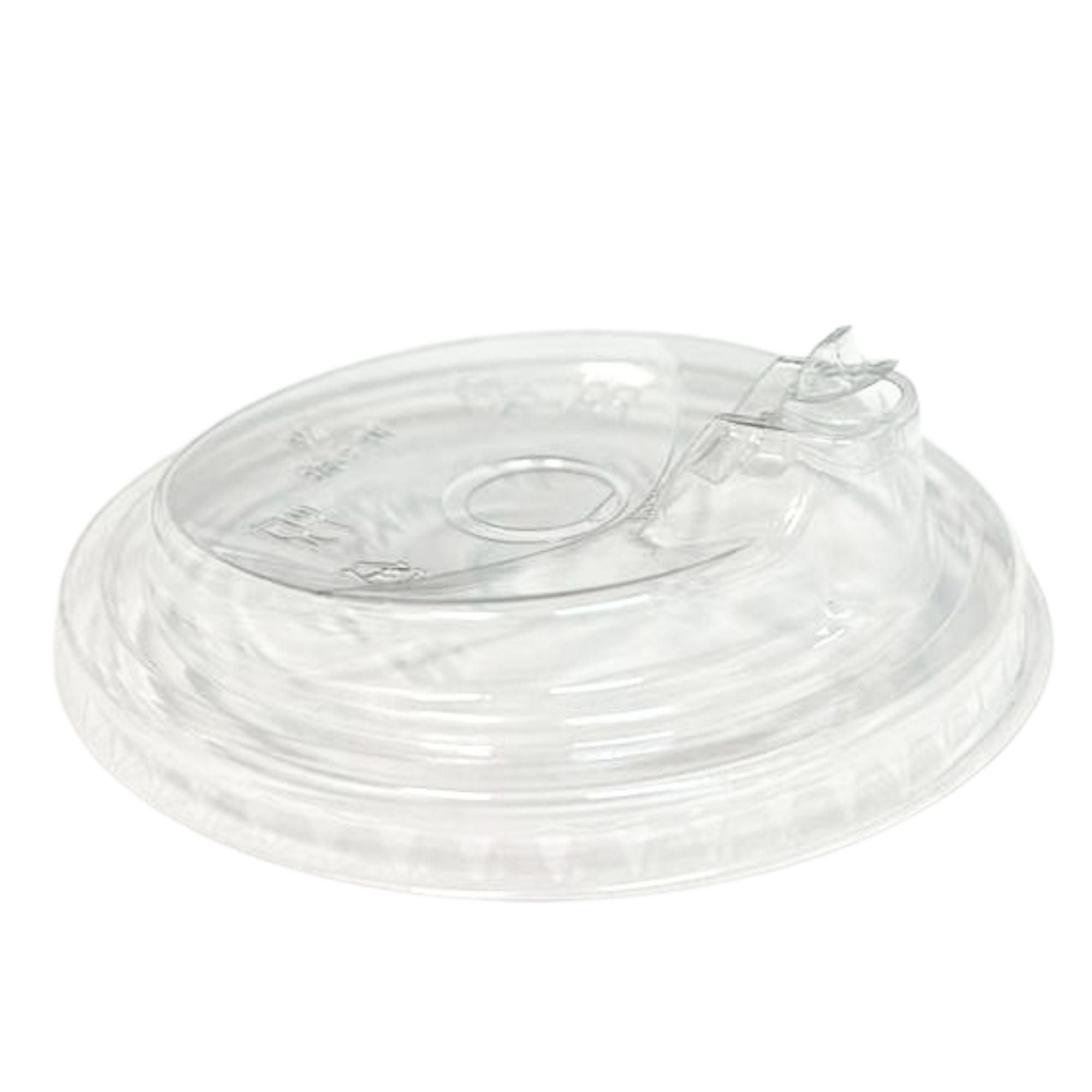 98mm Dome Straw Hole & Sippy Lids for 12–24 oz Clear PET Cups