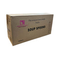 *WHOLESALE* Soup Spoon Wrapped Heavy Weight Black Plastic Disposable 1000/Case