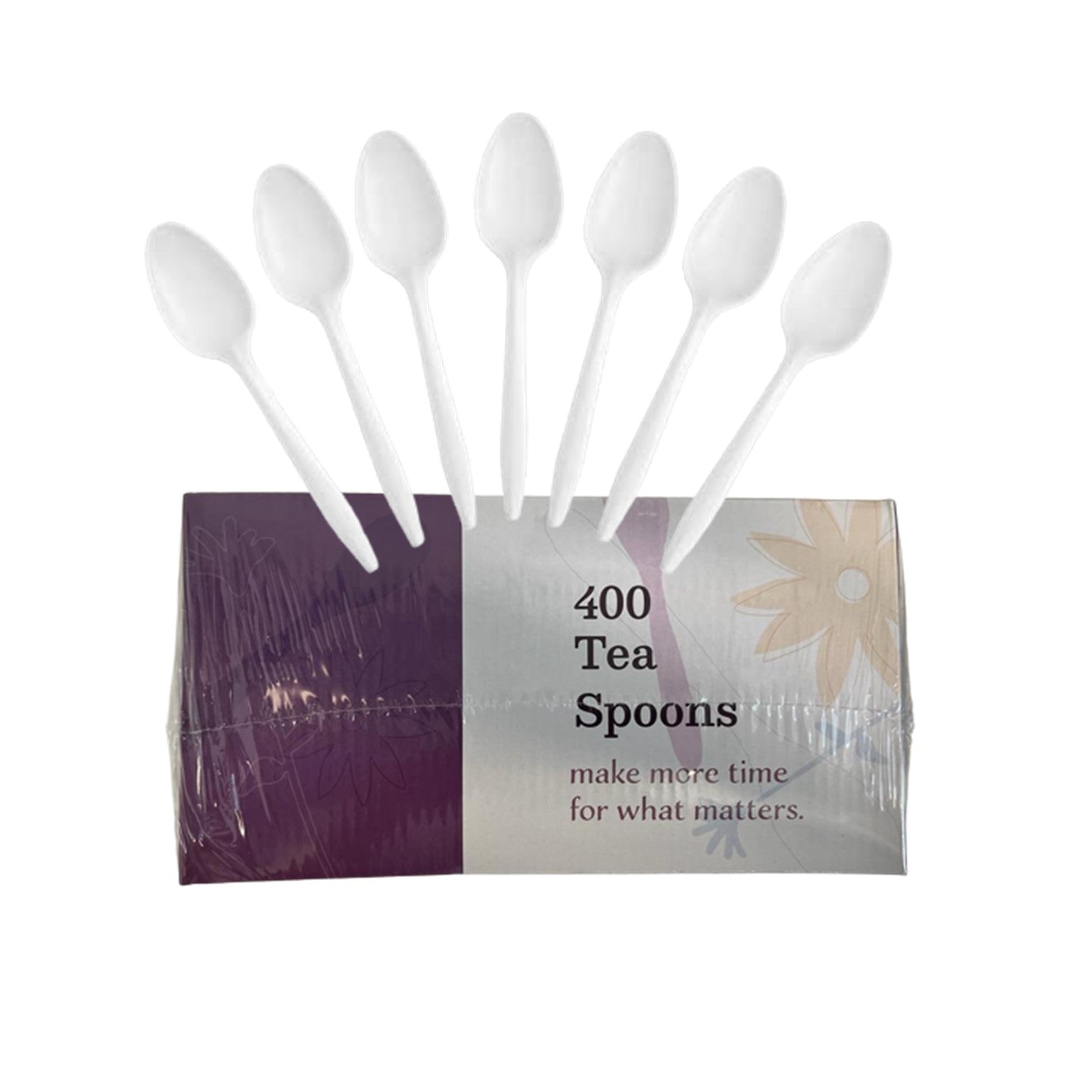 *BUY BULK* Teaspoon White Medium Weight Disposable Plastic