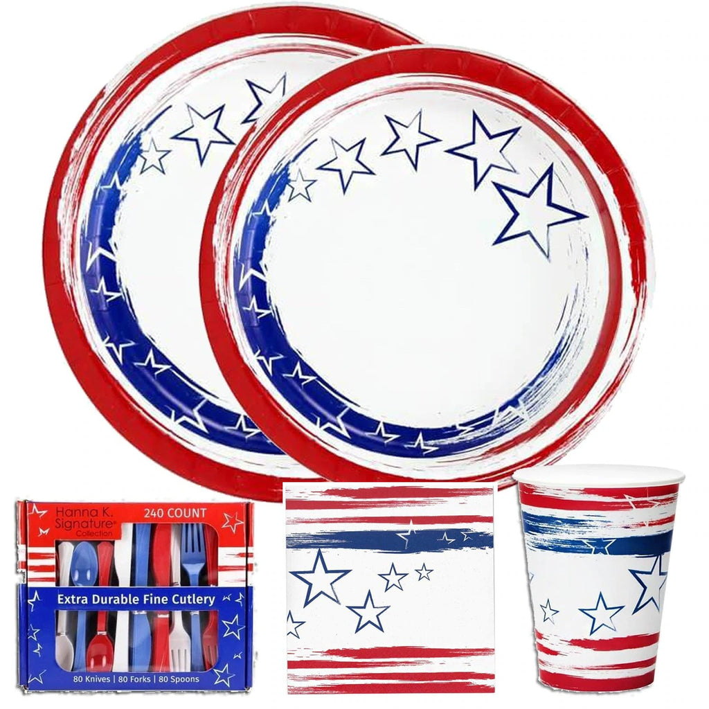 Lunch Napkins Stars 'N Stripes Premium Paper  40 Pack