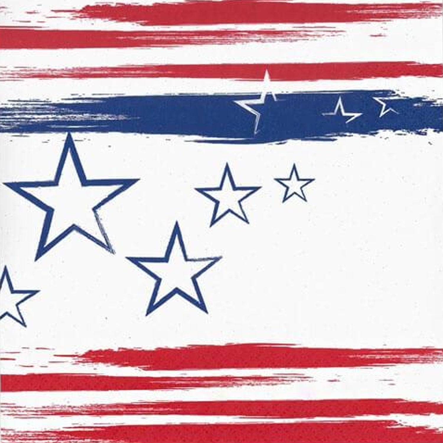Lunch Napkins Stars 'N Stripes Premium Paper 40 Pack Disposable Hanna K 40 Piece