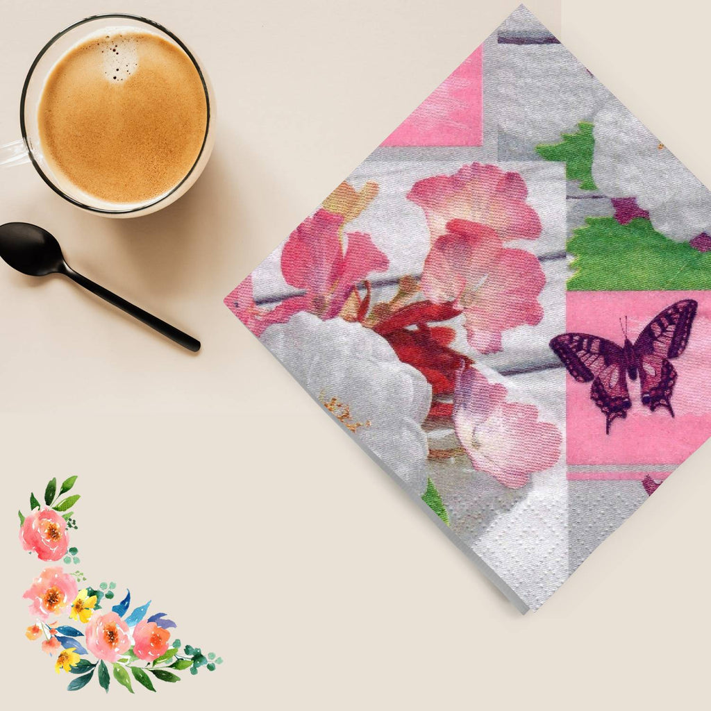 Summer Rose Lunch Napkins 20 Pack