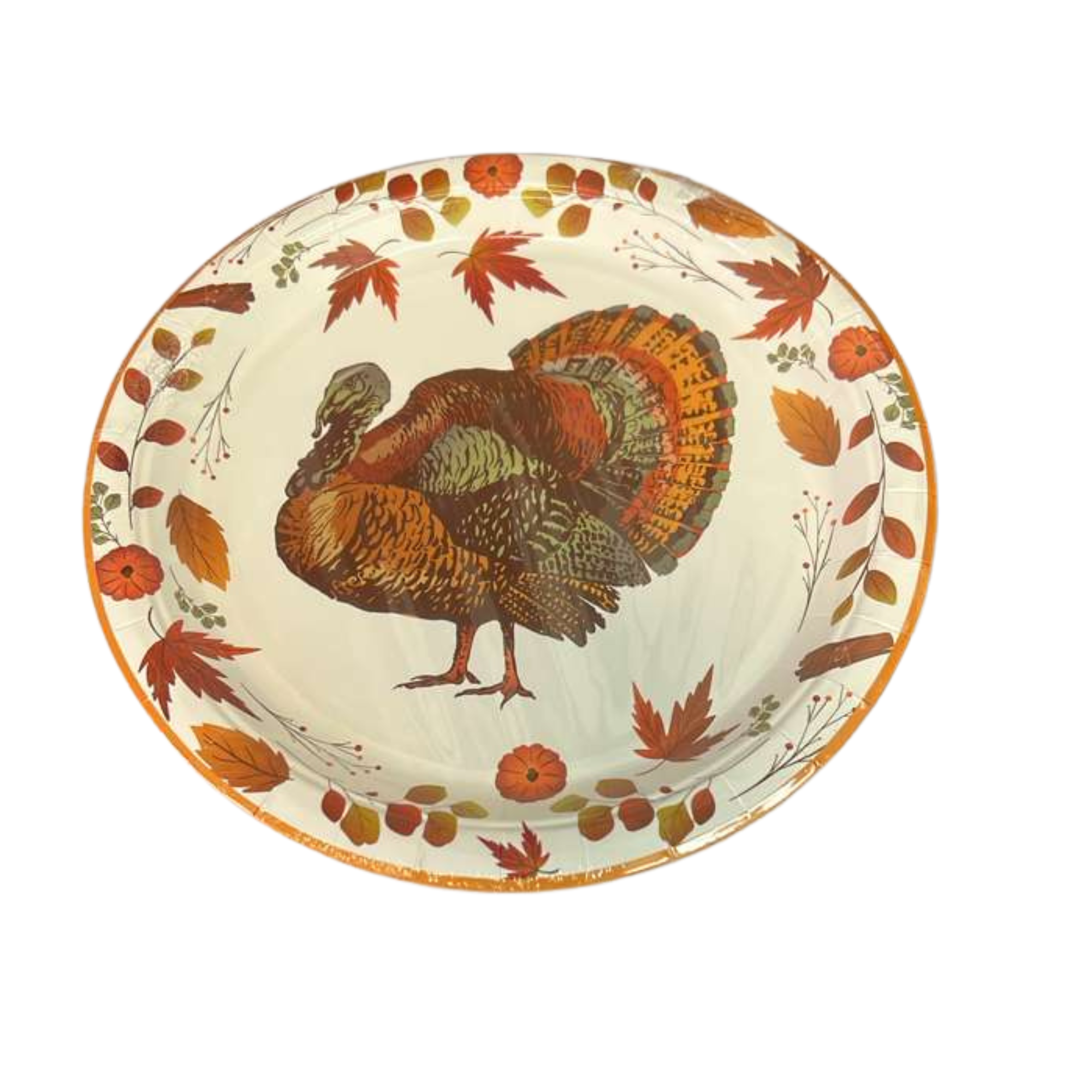 Thanksgiving  7" Disposable Paper Dessert Plates 8 Pack
