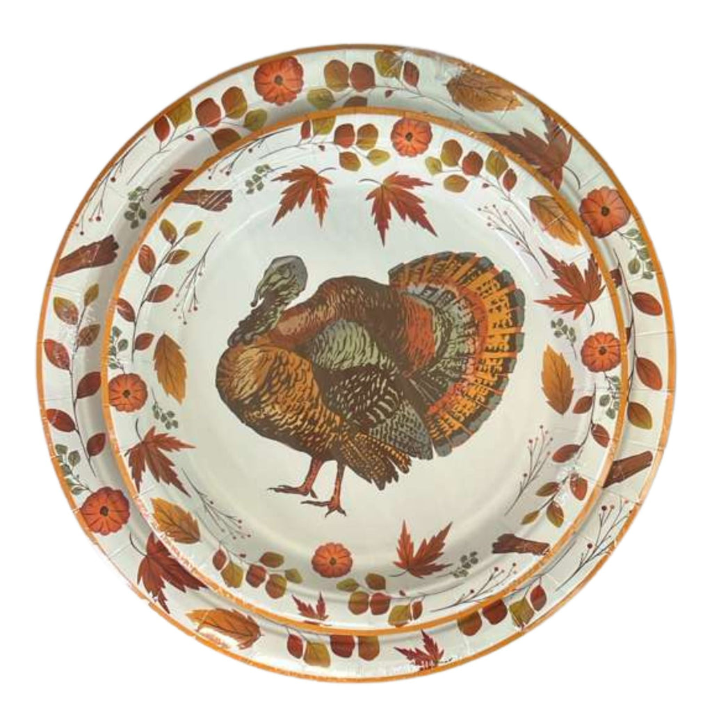 Thanksgiving  9" Disposable Paper Plates-8 Pack
