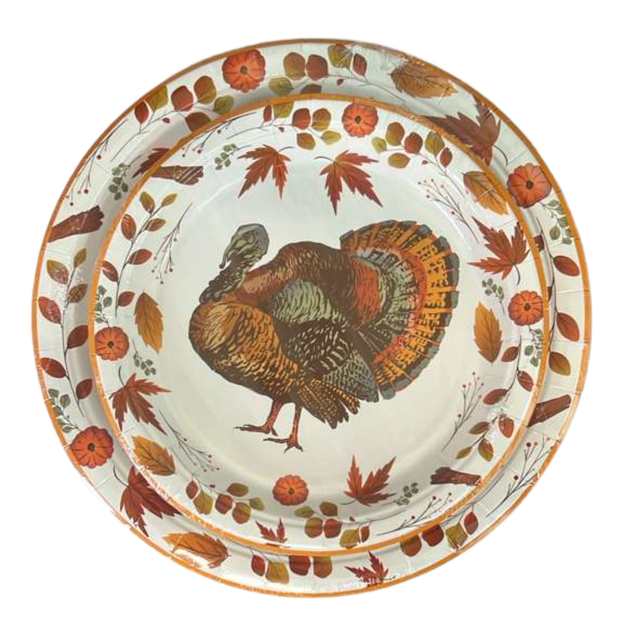Thanksgiving  9" Disposable Paper Plates-8 Pack