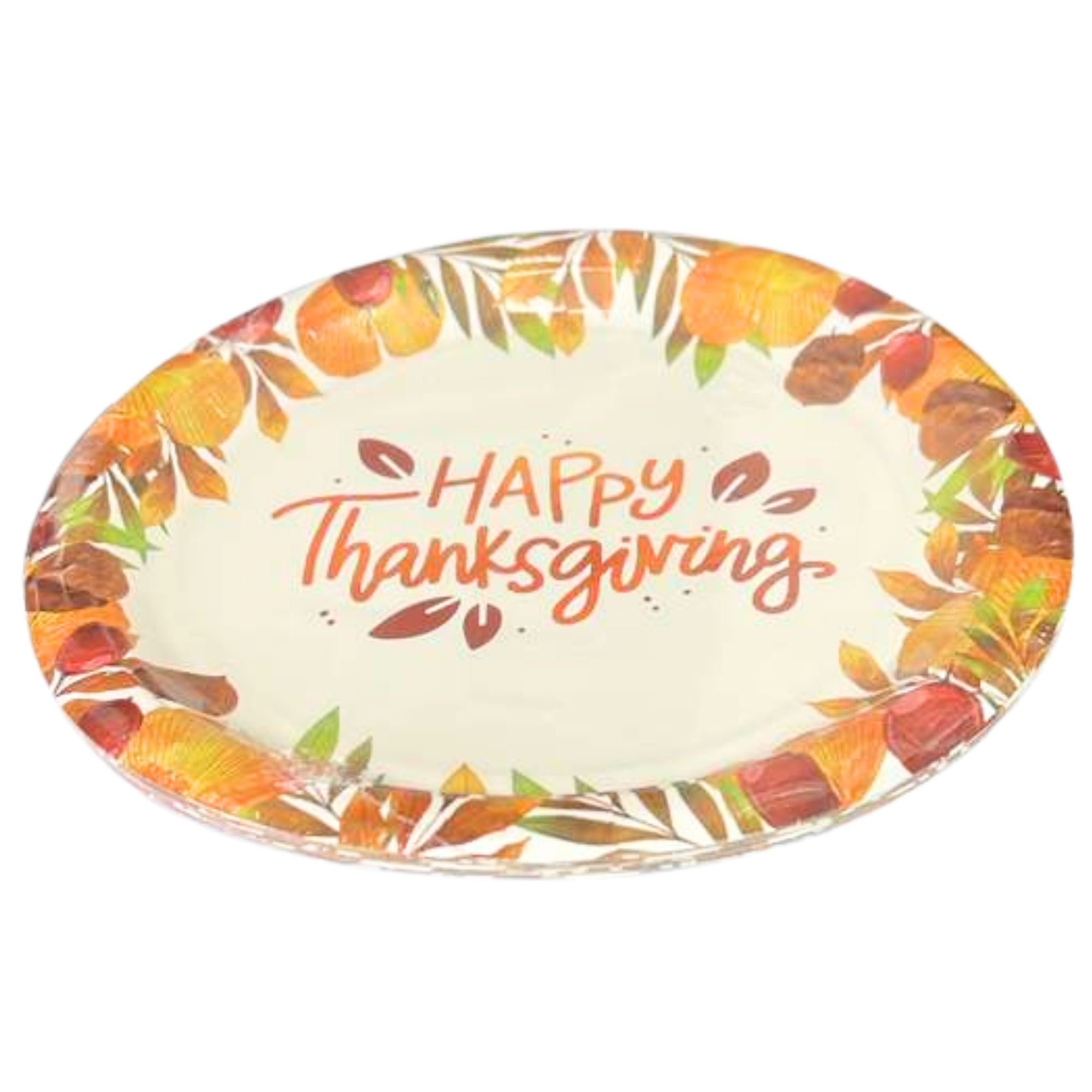 Thanksgiving 9" Disposable Paper Plates-8 Pack