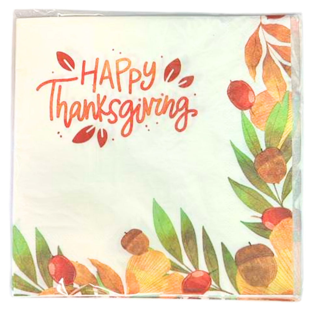 Thanksgiving Lunch Paper Napkins-16 Pack