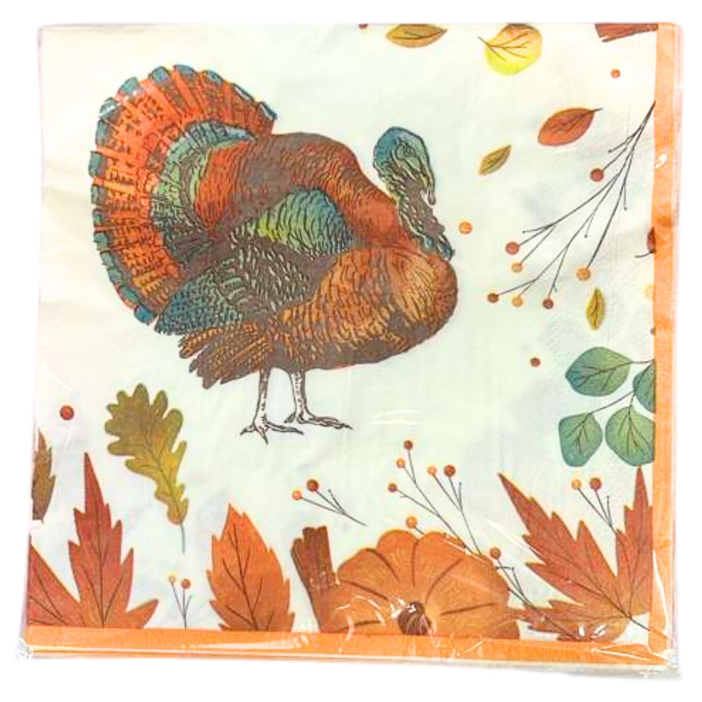 Thanksgiving Lunch  Paper Napkins: 16 Pack