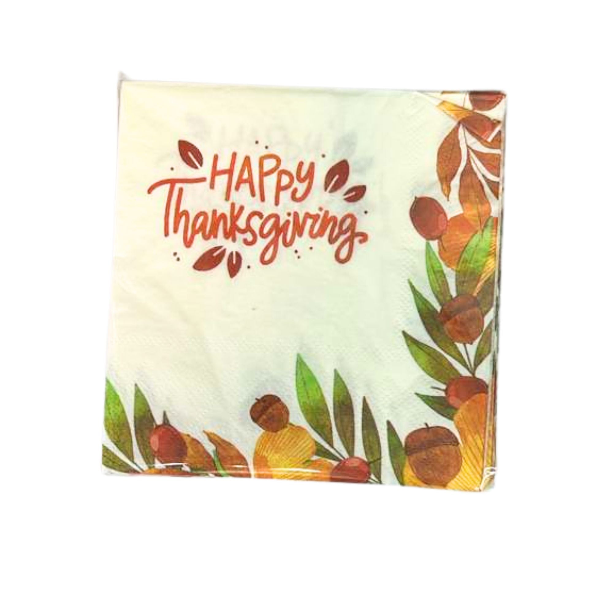 Thanksgiving Beverage Paper Napkins-16 Pack