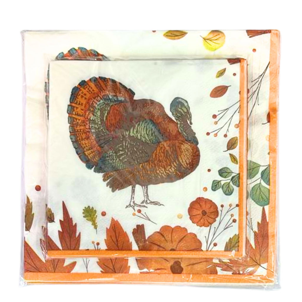 Thanksgiving Beverage Paper Napkins: 16 Pack