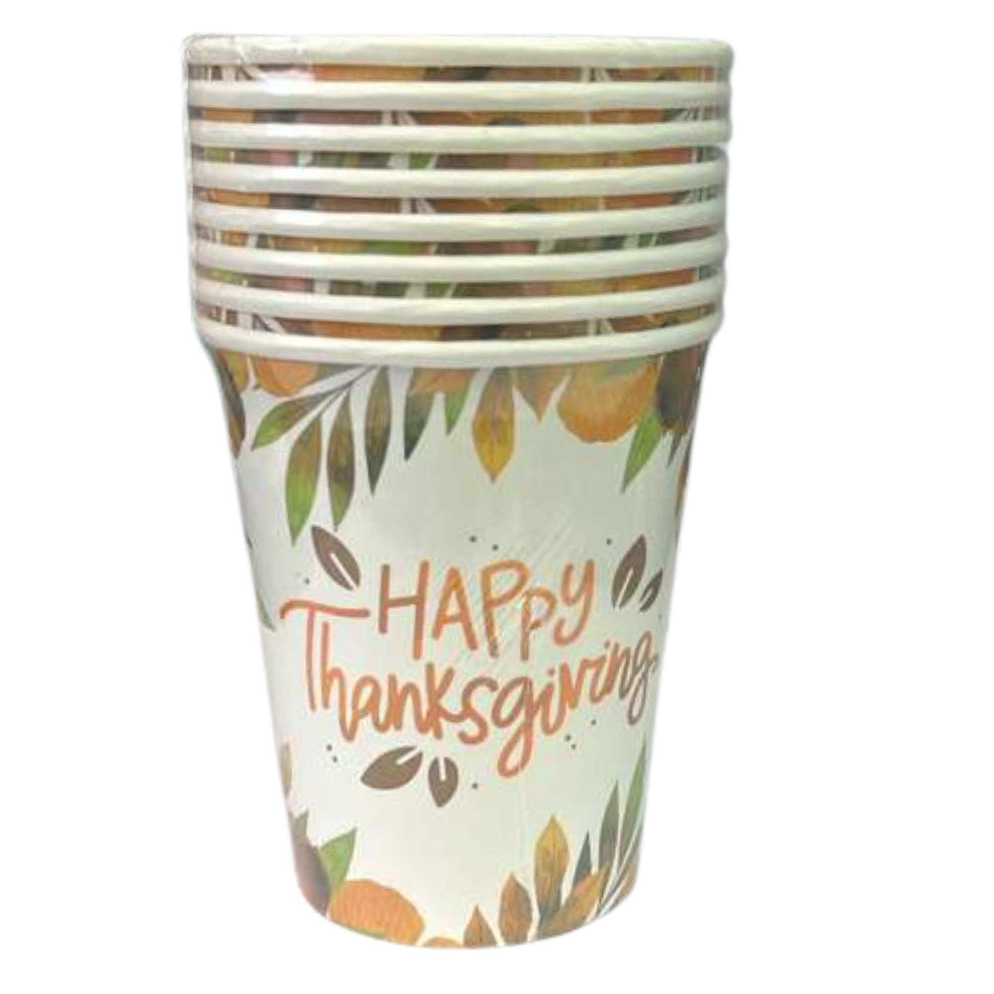 Thanksgiving 9oz Paper Cups -8 Pack