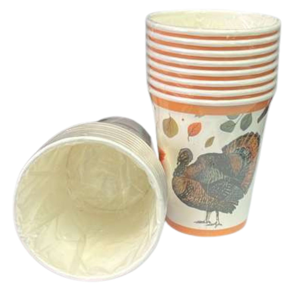 Thanksgiving  9oz Paper Cups: 8 Pack