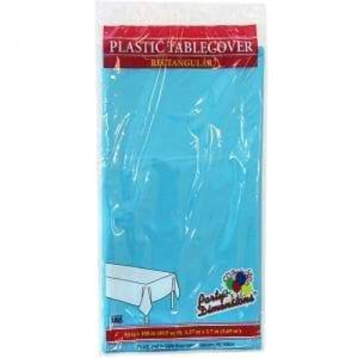 54''X108'' Island Blue Rectangular Tablecover Plastic