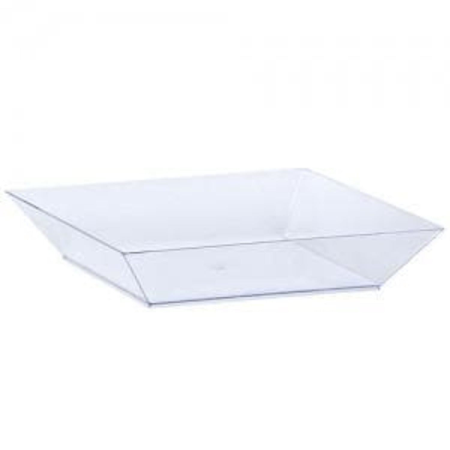 6.75" Tray Mini Clear Plastic Square